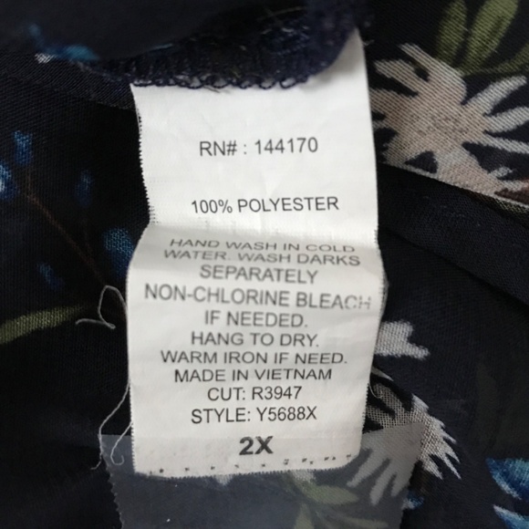 MAUVE Floral Tunic Babydoll Semi Sheer Blouse High Low Hem Women’s Plus Size 2X - Picture 11 of 16